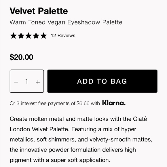 NEW Ciate London The Velvet Palette 12 Piece Eyeshadow Palette - Picture 2 of 11